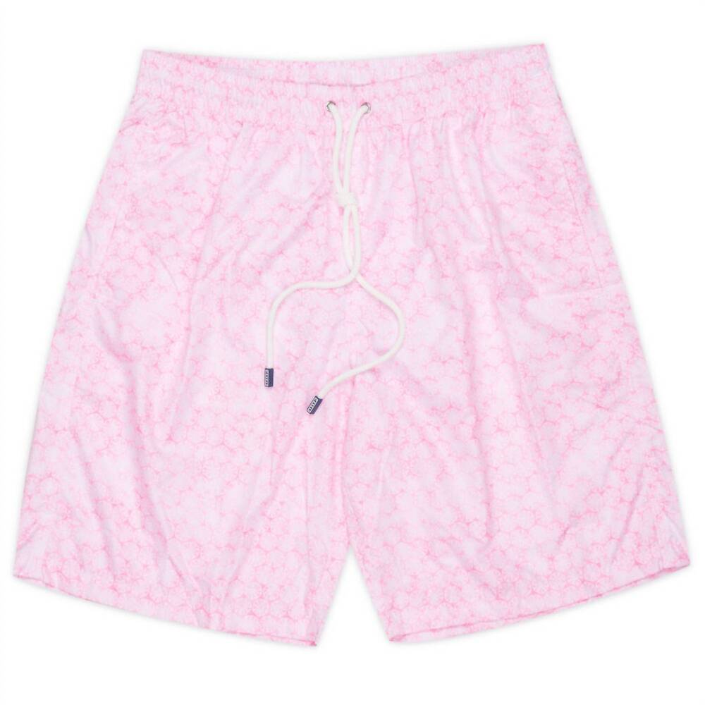 NEW FEDELI men's positano airstop swim trunks in pink